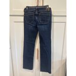 American Eagle  Outfitters Women's Dark Wash Stretch Straight Leg Jeans Size 4 Photo 4