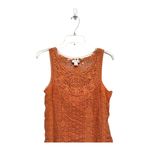 Sundance  Amira Lace Crochet Orange Sundress size M 100% Cotton Knit Lined Photo 2