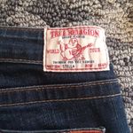 True Religion  Dark Blue Yellow Stiching Stella Style Long Vintage Womens 25 Photo 9