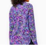 Lilly Pulitzer Luxletic Blythe Pullover Purple Berry Colony Conga Photo 1