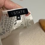 1. State  Gray and White Striped Blouse with Lace Photo 1