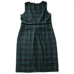 J.Crew NWT Belted Sheath Dress in Navy Multi Black Watch Tartan Dress 4 Photo 6