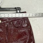 ASOS Jeans Womens 32x32 Oxblood Vinyl Mid Rise 90's Straight Leg Photo 1