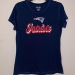 NFL  Team Apparel Patriots Navy Blue T-Shirt Size Large Photo 0