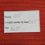 Band of Gypsies Band of the Free Orange Knit Midi Pencil Skirt Size Small NWT Rust Pencil Skirt Photo 8