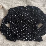 Aritzia  Wilfred Top Size Medium Polka Dot Photo 0