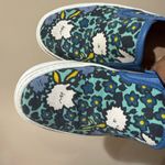 Coach  Cameron Aqua Blue Floral Flat Slip-on‎ Sneakers Women’s US Size 6.5 T Photo 8