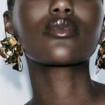 ZARA NWT❗️ Enamelled Floral Earrings Photo 10