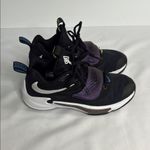 Nike  Athletic Shoes Black with Purple and White Accents Photo 2