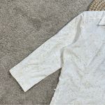 Royal Robbins  Expedition III 3/4 Sleeve Shirt Outdoor UPF 40+ White Print XS Photo 4