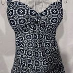Merona  navy blue and White Swimsuit Photo 3