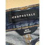 Aeropostale Womens Jeans 90s Baggy Blue Denim Distressed Ripped Size 8 Reg Photo 1