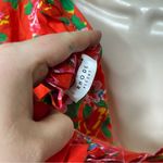 RHODE Resort red floral mini cotton dress with braided tie belt sz XS/S Photo 5