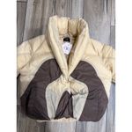 NWT OW Collection Swirl Puffer Jacket Tan/Downtown Colorway Size Small Tan Photo 2