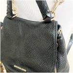 Michael Kors  Viv Black Pebbled Leather Top Handle Drawstring Zipper Backpack Photo 4