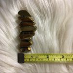 GOLD Quartz Crystal Boho Hair Barette Clip Photo 7