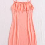 Frill trim Ruched Bust Dress Pink Photo 0