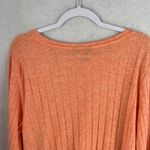 Vera Wang Simply Vera  Womens Sweater Size XXL Orange‎ Ribbed Long Sleeve Photo 2