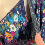 Sundance Azul Floral Dress Kimono with Slip XS Blue Photo 4