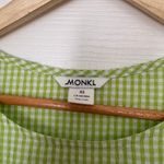 Monki Green And White Gingham Plaid Seersucker Midi Dress Size‎ XS Photo 6