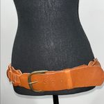 Hollister Tan Leather Belt Bronze Buckle Classic Photo 0