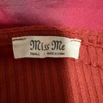 Miss Me  Rust Ribbed Tank with Knotted Straps Photo 2