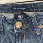 Immortality Stretch Dark Wash Denim Low Rise Bootcut Jeans Size 29 Blue Photo 3