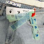 Off-White c/o Virgil Abloh Blue Skinny Jeans Unisex Size 30 Photo 10