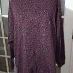 American Eagle NWT  Womens Purple Leopard Jegging Fit‎ Pullover Sweater Medium Photo 0