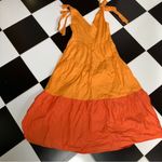 Color Me Courtney Louise Maxi Dress Orange Colorblock Vibrant Tangerine Citrus 8 Photo 11