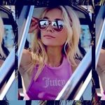 Juicy Couture UNISEX White Rimmed Aviator Sunglasses Photo 1