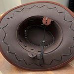 NWOT Brown Western Cowboy Hat Photo 3