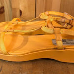 Lands' End Lands’ End ankle strap slide, tangerine size 6  Photo 0