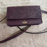 Kate Spade ‎ Women's Zip Crossbody Deepplum Purple Leather New Photo 0