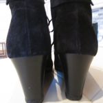 via spiga Fedora Black Suede Booties - Sz 8 Photo 2