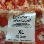 Floral Fleece Pajama Shorts with Red Bow Size XL Photo 1