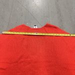 CAbi Women's Knit V-Neck Short Sleeve Sweater Top Red Size Medium Casual Chic Photo 5