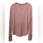 Paige Carey Long Sleeve Thermal Tee XS 19.5” p2p Vintage Taupe $65 Retail EUC Photo 10