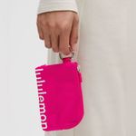 Lululemon NWT Clippable Card Pouch Passionate & White Wordmark Photo 1