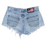 VTG Polo Ralph Lauren Distressed Denim Cutoff Shorts Sz 28 Frayed Boho Festival Blue Photo 1