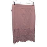 Olivia Blu NWT Lace Trim Pencil Skirt Lined Antique Rose Photo 3