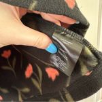 O'Neill  | Black and Red Floral Josie Quarter Zip Hooded Fleece Size Medium Photo 6