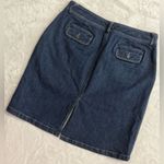 Lands' End Blue Pencil Skirt Knee Photo 2