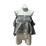 Faithfull the Brand Women's Off-Shoulder Striped Crop Top Size M Photo 3