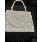 Mid Century Vivant By Sarne Sequin, Beaded and Faux Pearl evening bag 7.5 x 6 Photo 1