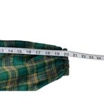 Chelsea and Violet Women's Green Plaid Flare Crop Top Photo 4