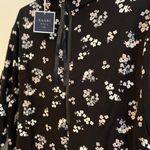Kaari Blue Curvy 3X Black Poppy Floral Mock Neck Cozy Luxe Shirt Dress LS Photo 10