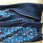 Zobha Z by  Blue Leggings Print Panel Zippers S 4 6 Photo 3