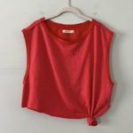 Free People NWT  Fresh To Def Guava Berry French Terry Pullover Tank Photo 2