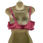 Cacique  Pink Orange Green Floral Embroidered Lined Cups 42D Bra Photo 6